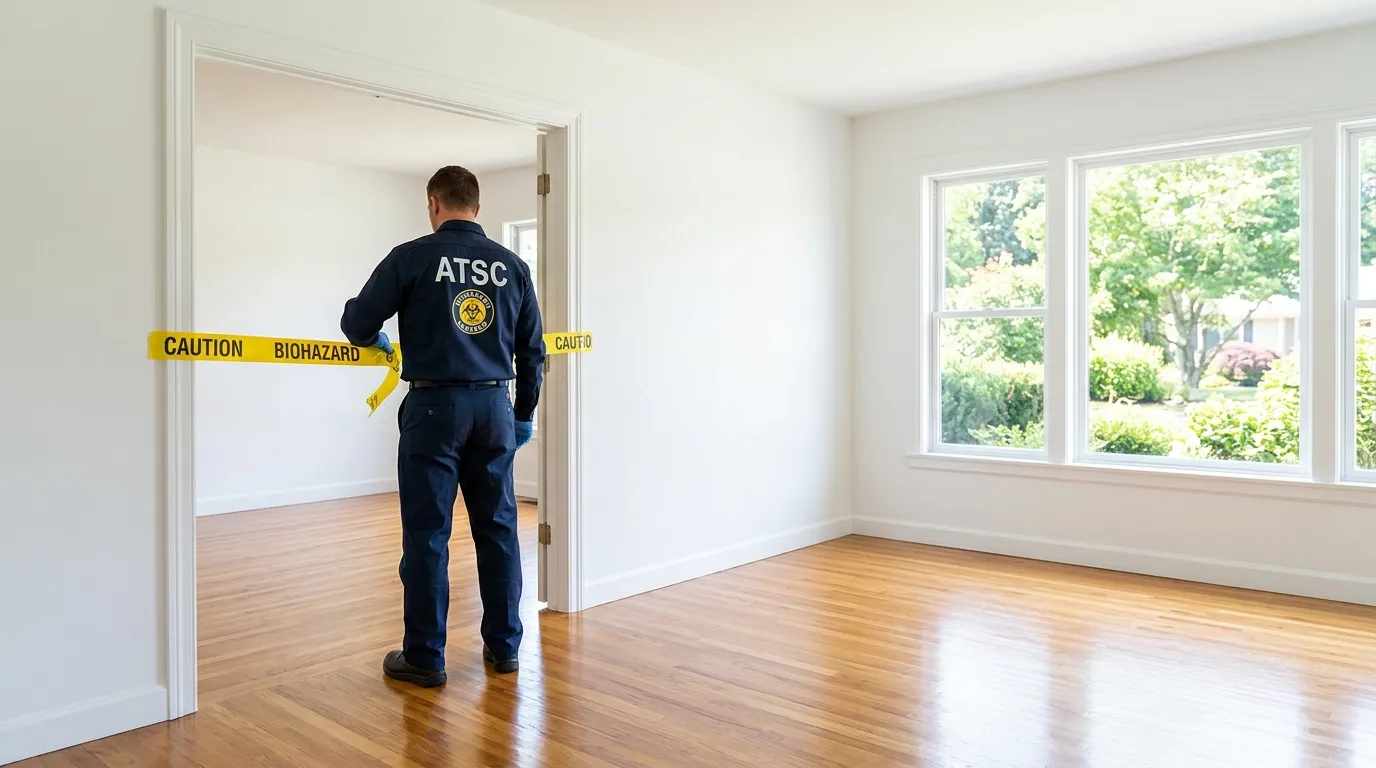 Certified biohazard cleanup crew performing Trauma Scene Cleanup in Darnestown